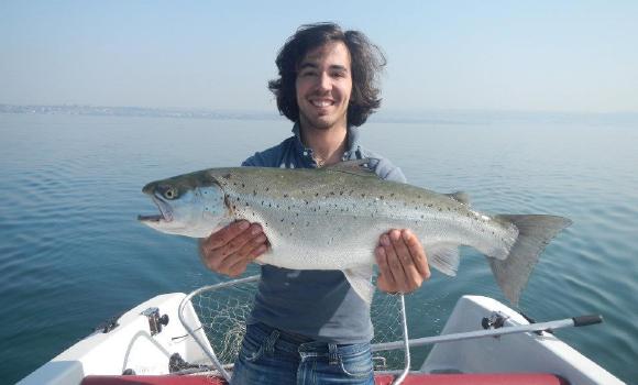 A pesca con Balthazar sul Lago di Ginevra